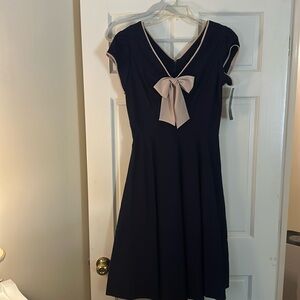 Stop staring dress navy